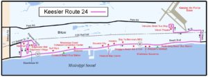 Keesler Route Map