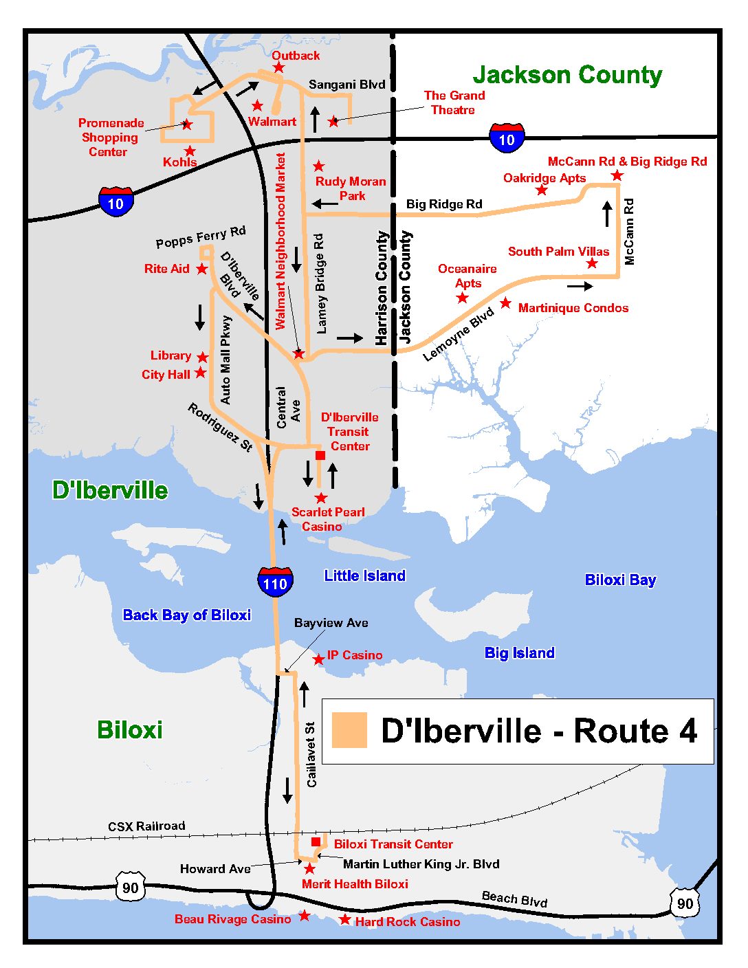 Bus Routes In Las Vegas Examples And Forms   DIberville Route 4 2018 1 Pdf 