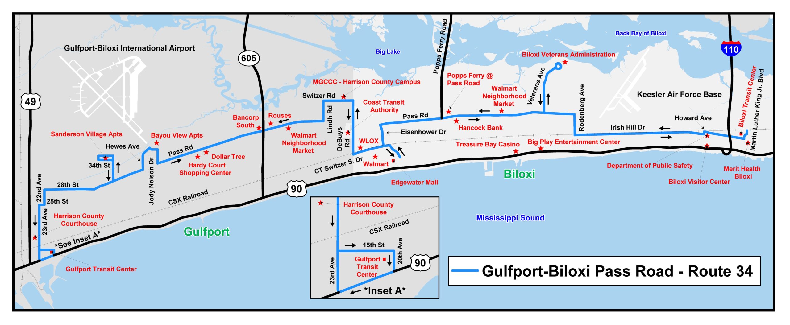 Routes schedules