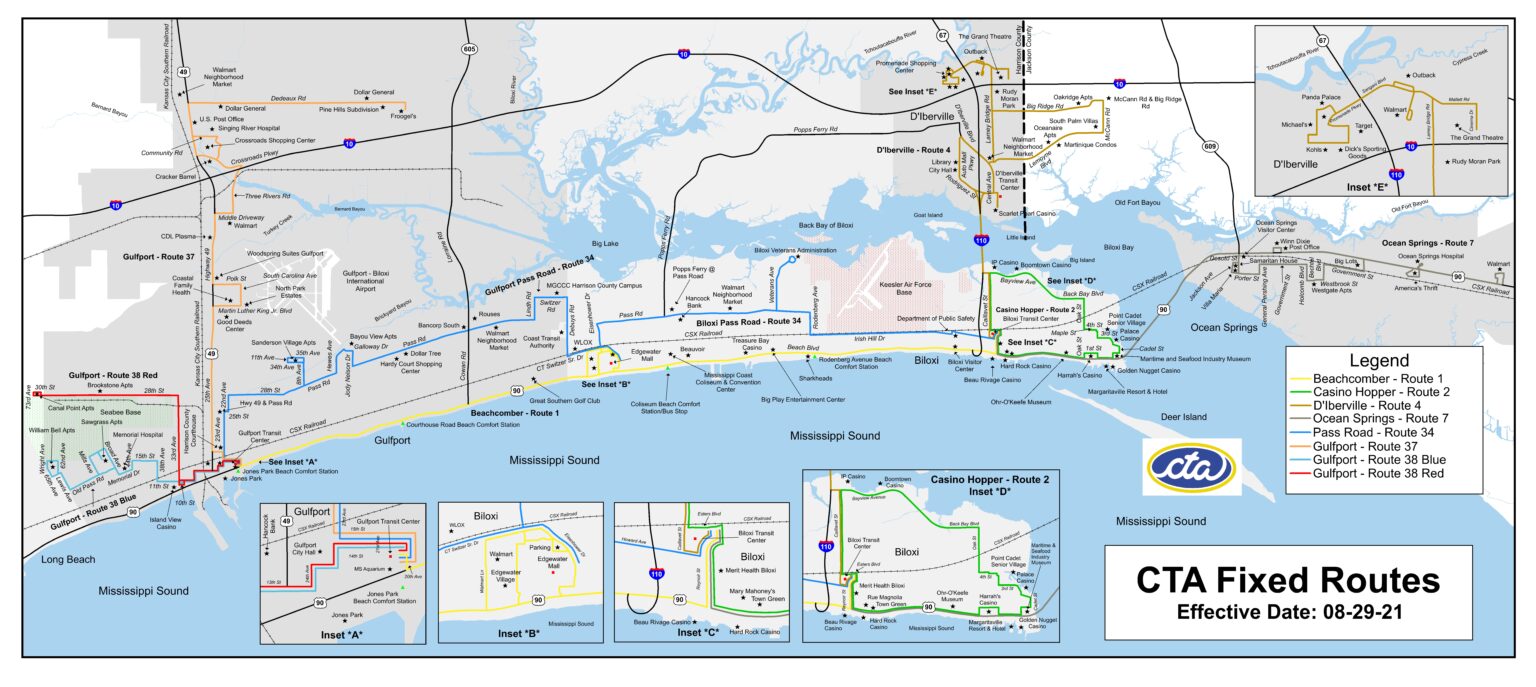 CTA Fixed Routes System Map Jul 2021_2 - Coast Transit Authority