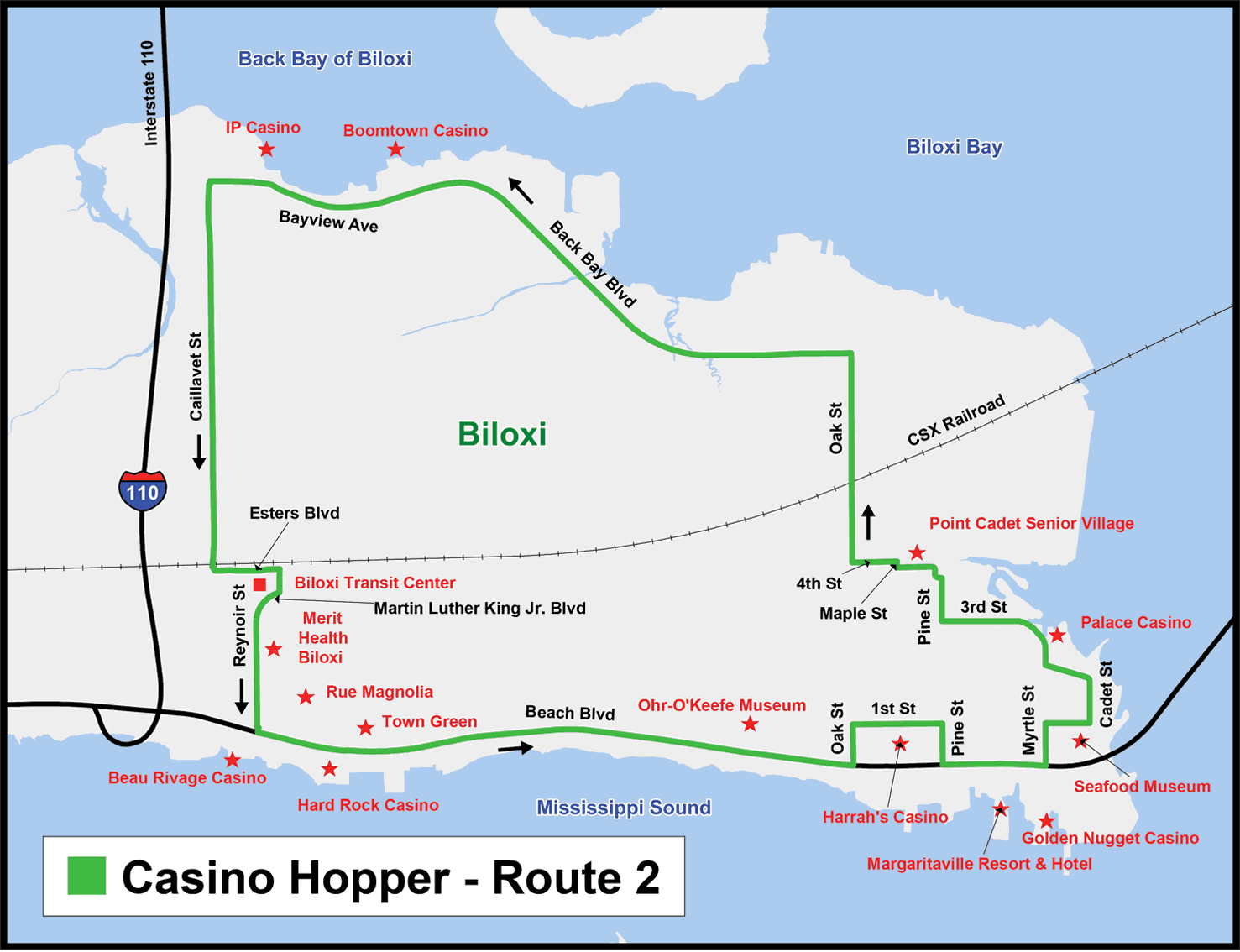 Casino Hopper Map