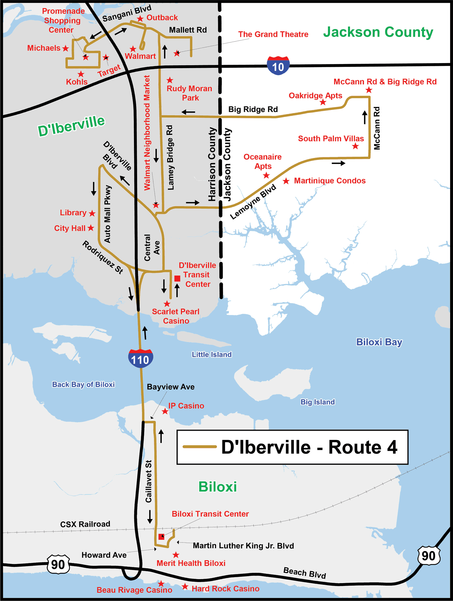 D'Iberville Map