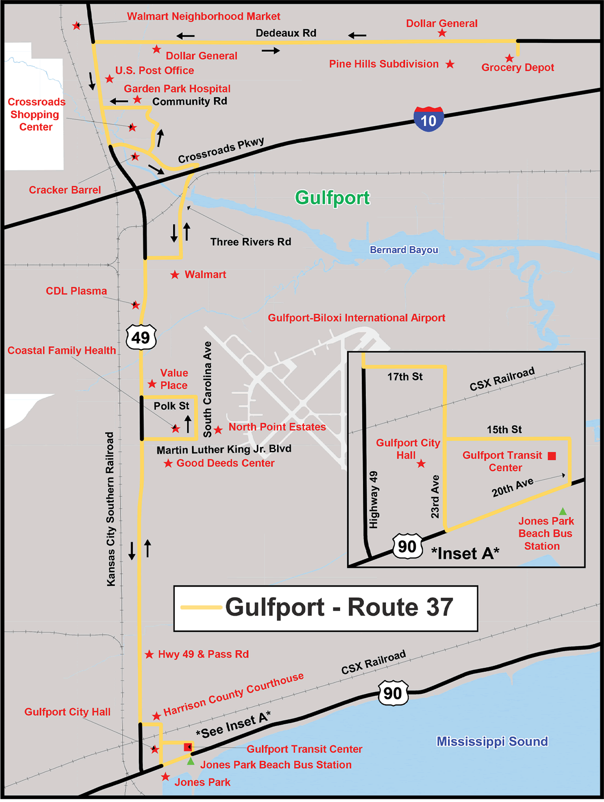 Gulfport 37 Map